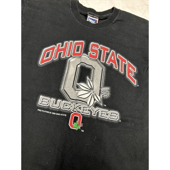Vintage 1999 Ohio State Buckeyes Black Pro Player Graphic T-Shirt Men’s Sz Large - Picture 5 of 9